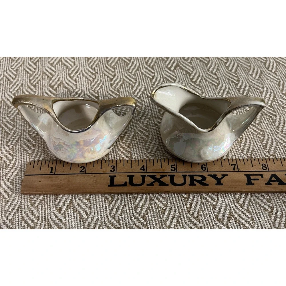 Vintage Lustreware Creamer and Sugar Set 2.5
